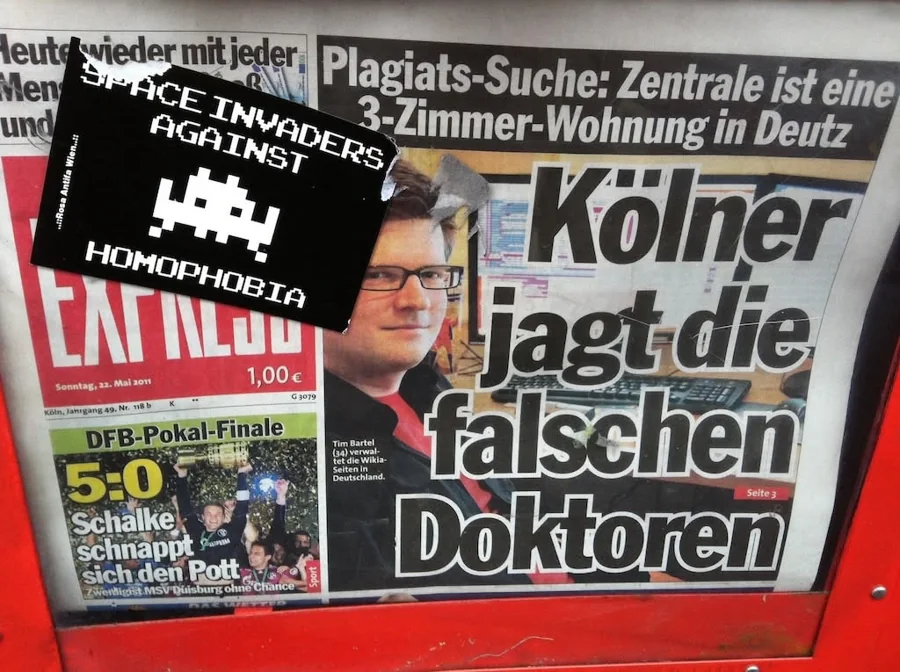 EXPRESS front page, May 22, 2011: Cologne local hunts fake doctors
