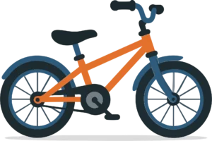 Illustration eines Kinderfahrrads
